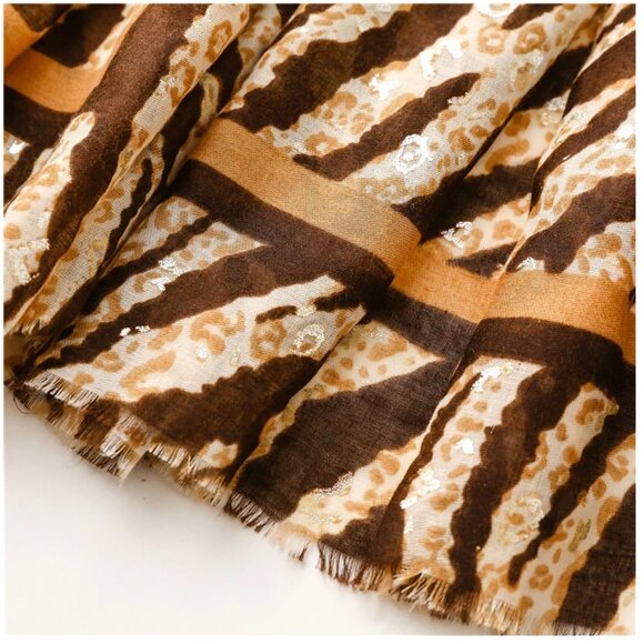 Animal Print Summer Scarf for Women | Shawls and Wraps - Picture 2 of 3